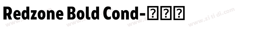 Redzone Bold Cond字体转换